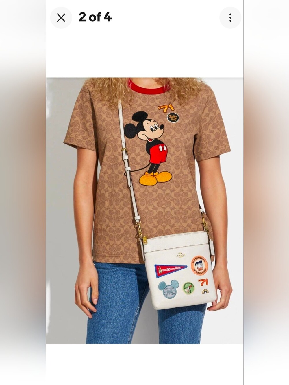 RARE COACH DISNEY X C8573 LEATHER CROSSBODY - Picture 2 of 9